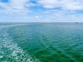 View from the Hatteras to Ocracoke Ferry Royalty Free Stock Photo